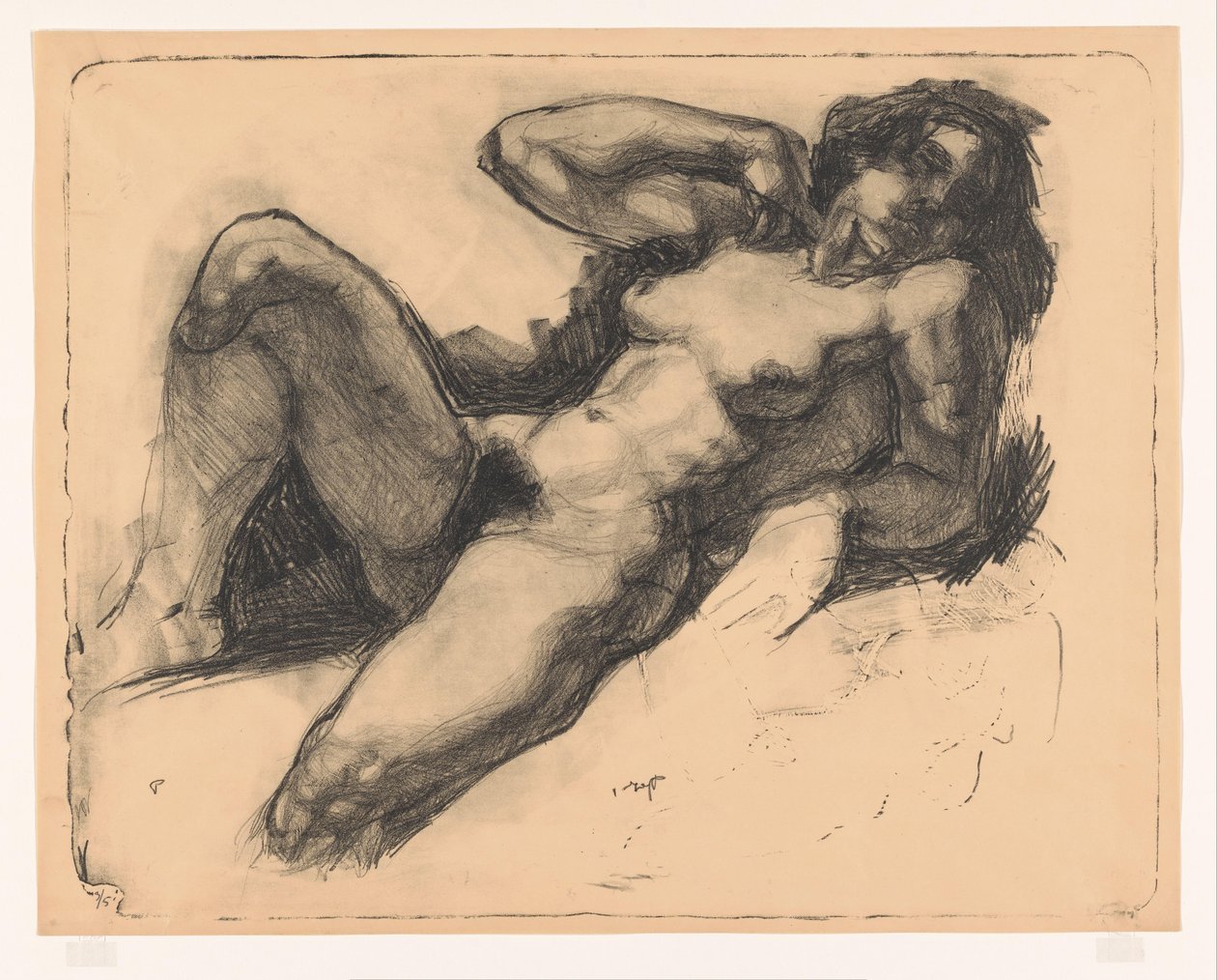 Reclining Nude Woman by Reijer Stolk