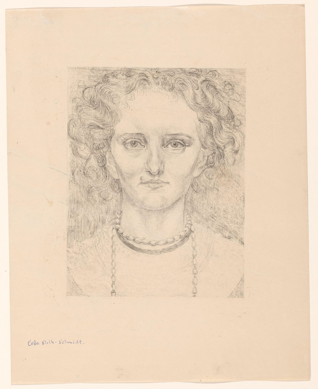 Portrait of Coba Stolk-Schmidt by Reijer Stolk