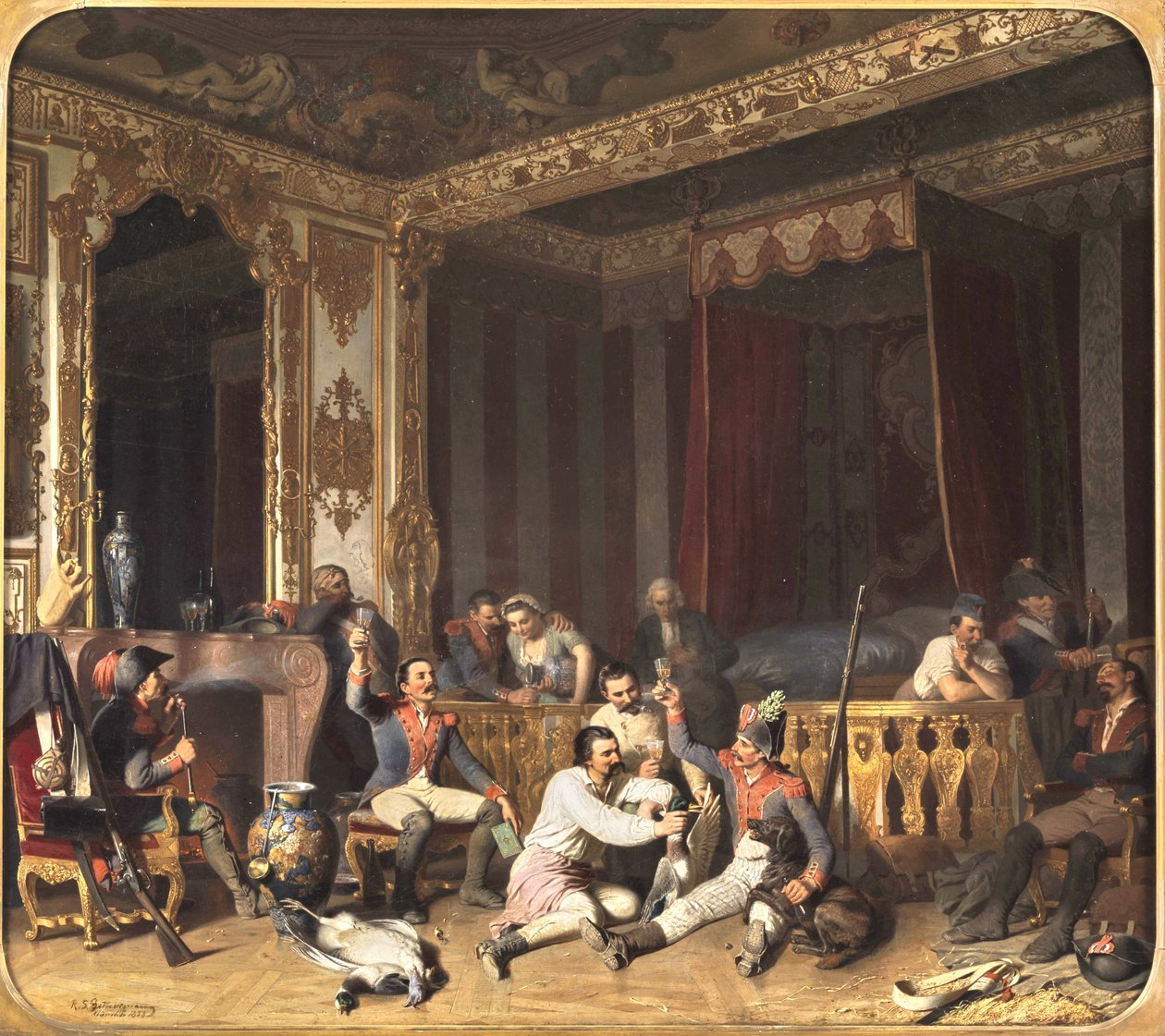 Occupation of a Castle by French Soldiers by Reinhard Sebastian Zimmermann
