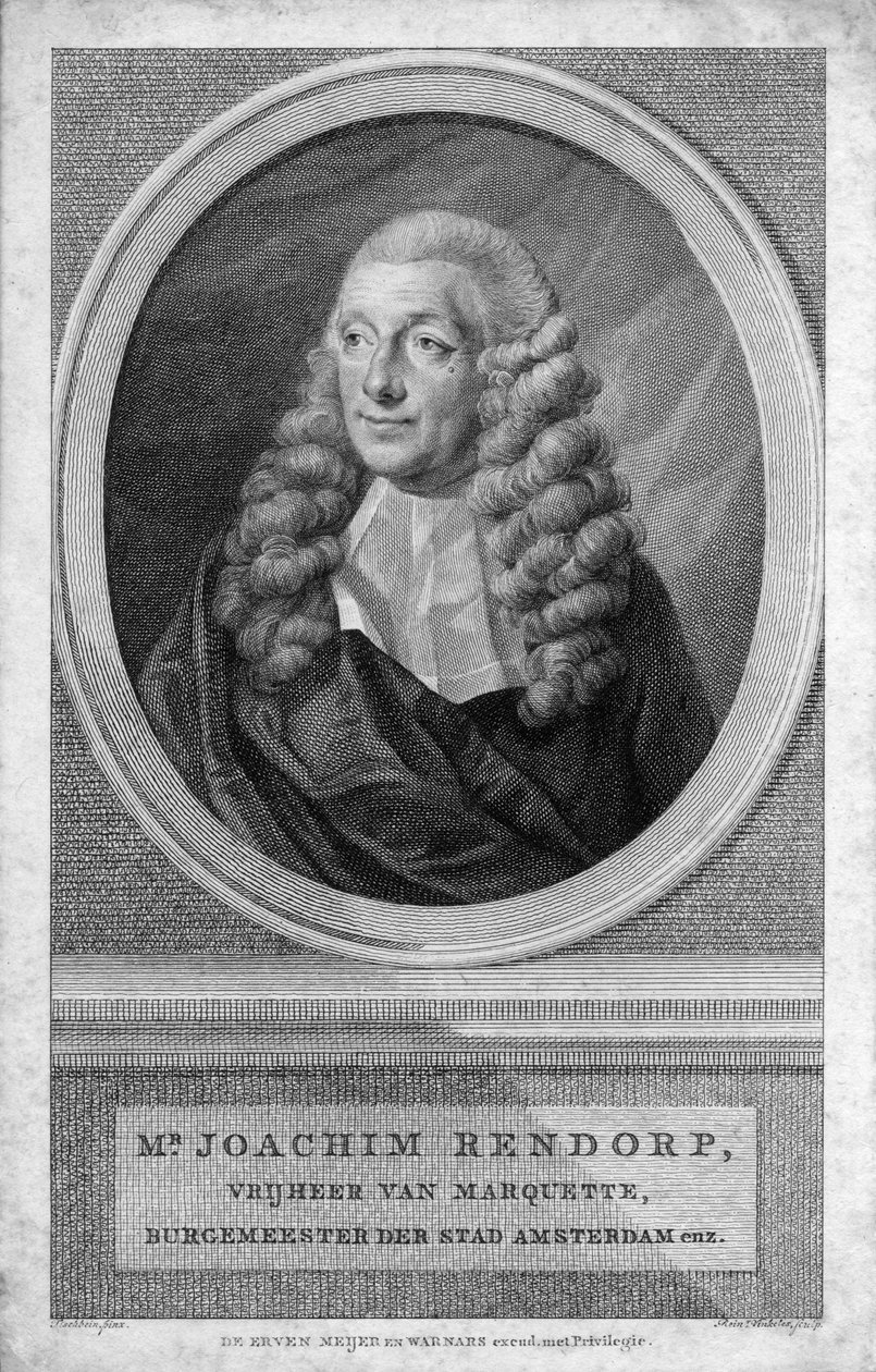 Engraved Portrait by Reinier Vinkeles August