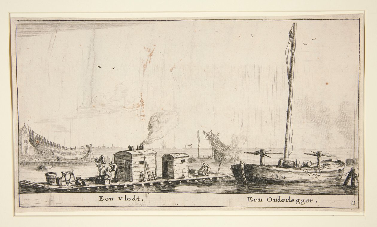 Two Boats by Reinier Nooms