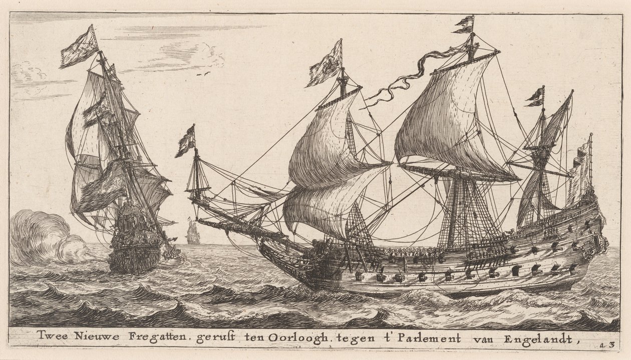 Two Dutch Frigates by Reinier Nooms, called Zeeman