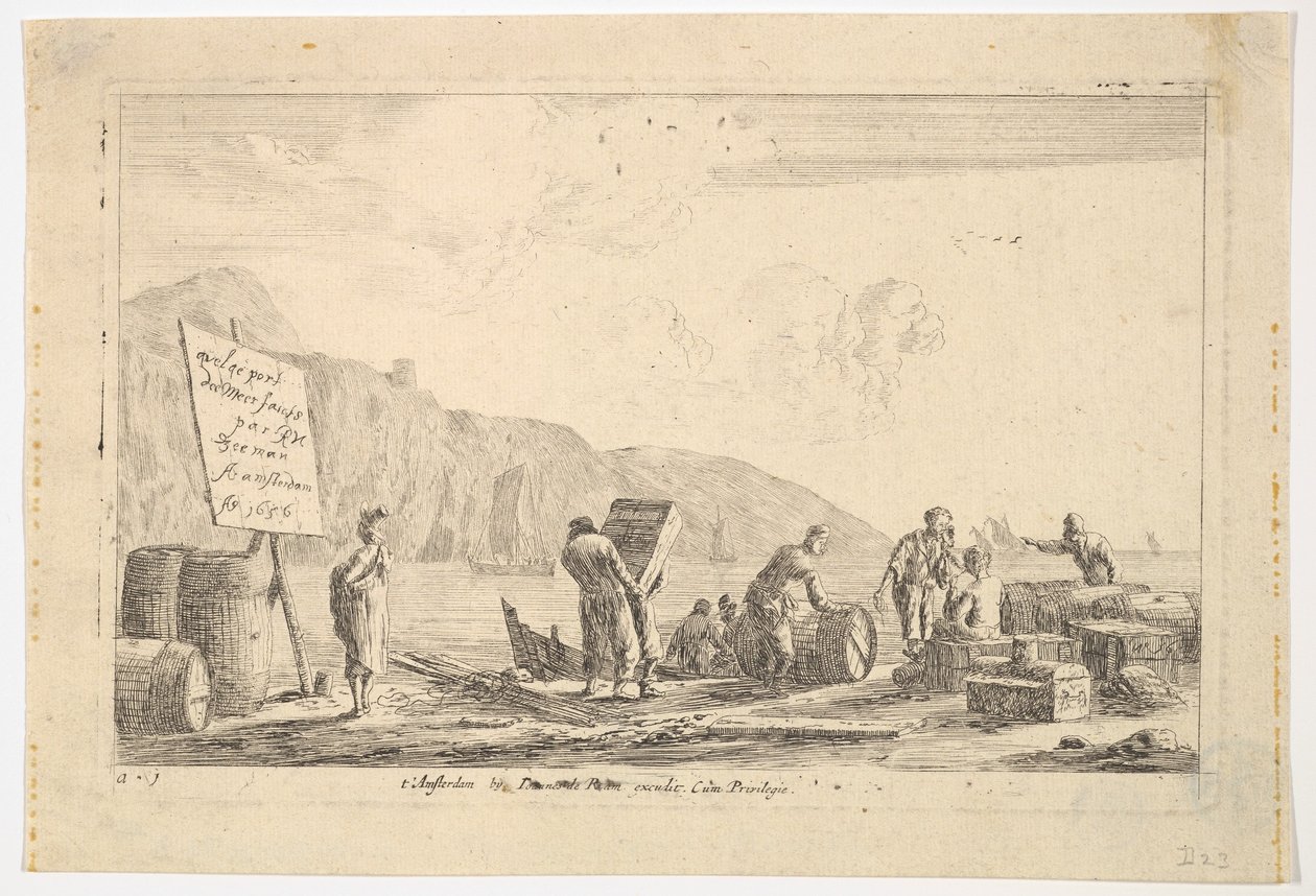 Seaport Scene by Reinier Zeeman