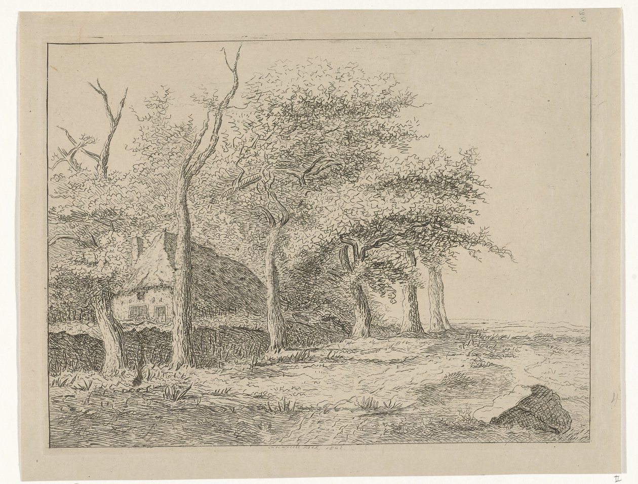 Row of Trees by Reinierus Albertus Ludovicus baron van Isendoorn à Blois