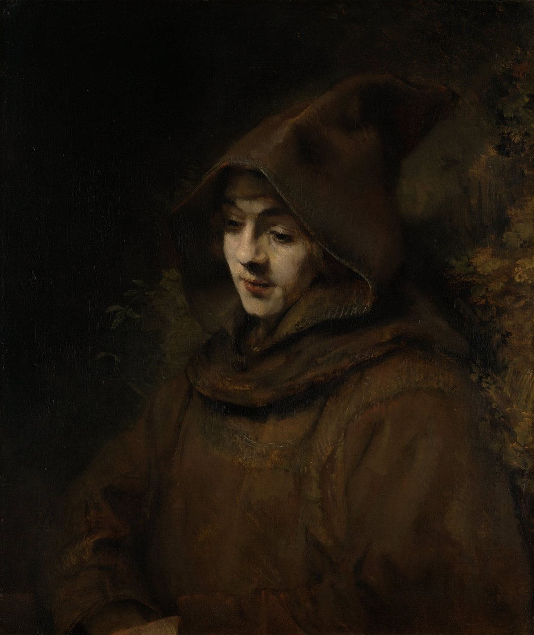 Rembrandt’s Son Titus in a Monk’s Habit by Rembrandt van Rijn