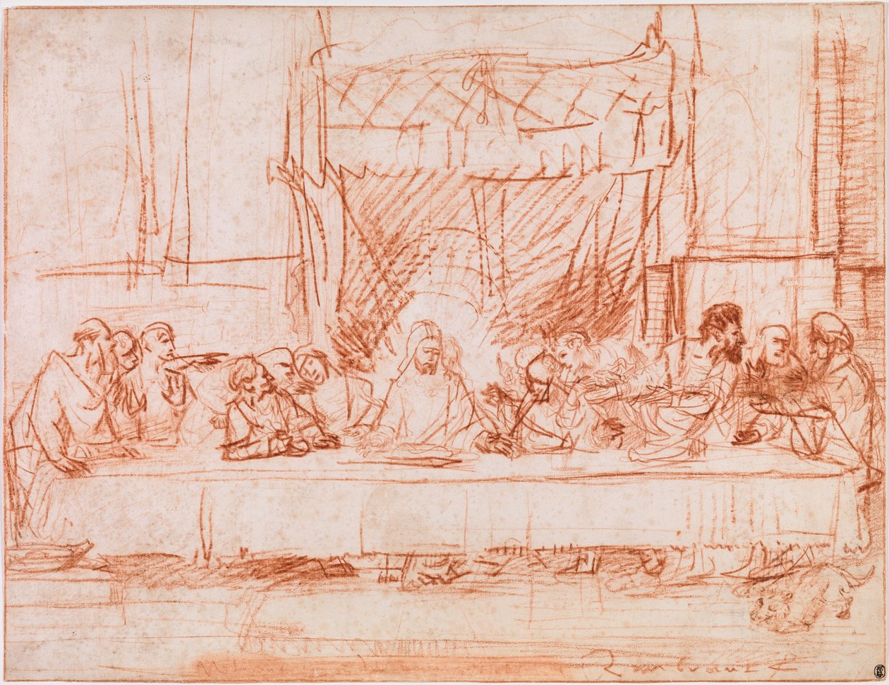 The Last Supper by Rembrandt van Rijn