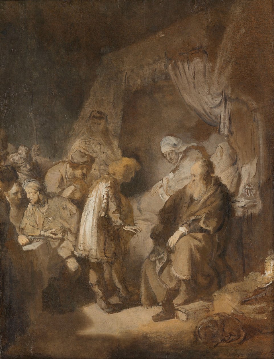 Joseph Telling His Dreams to His Parents and Brothers by Rembrandt van Rijn