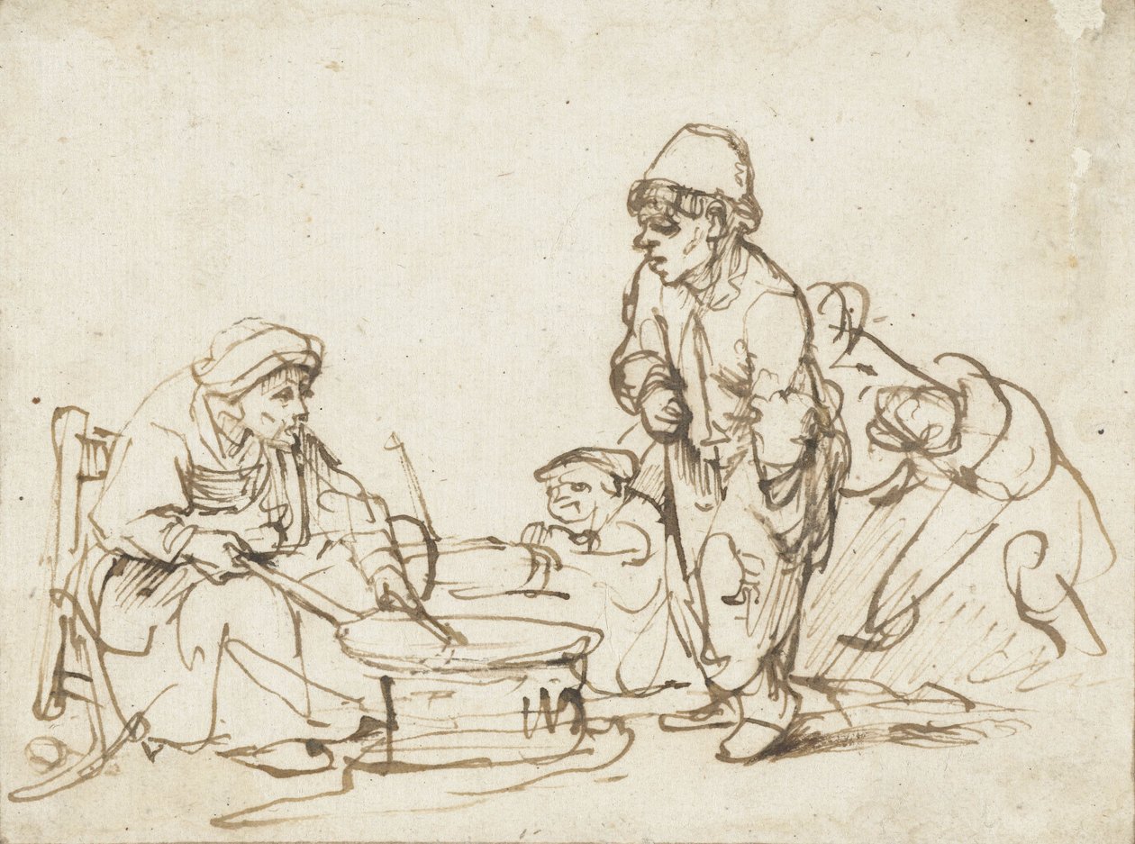 The Pancake Woman by Rembrandt van Rijn