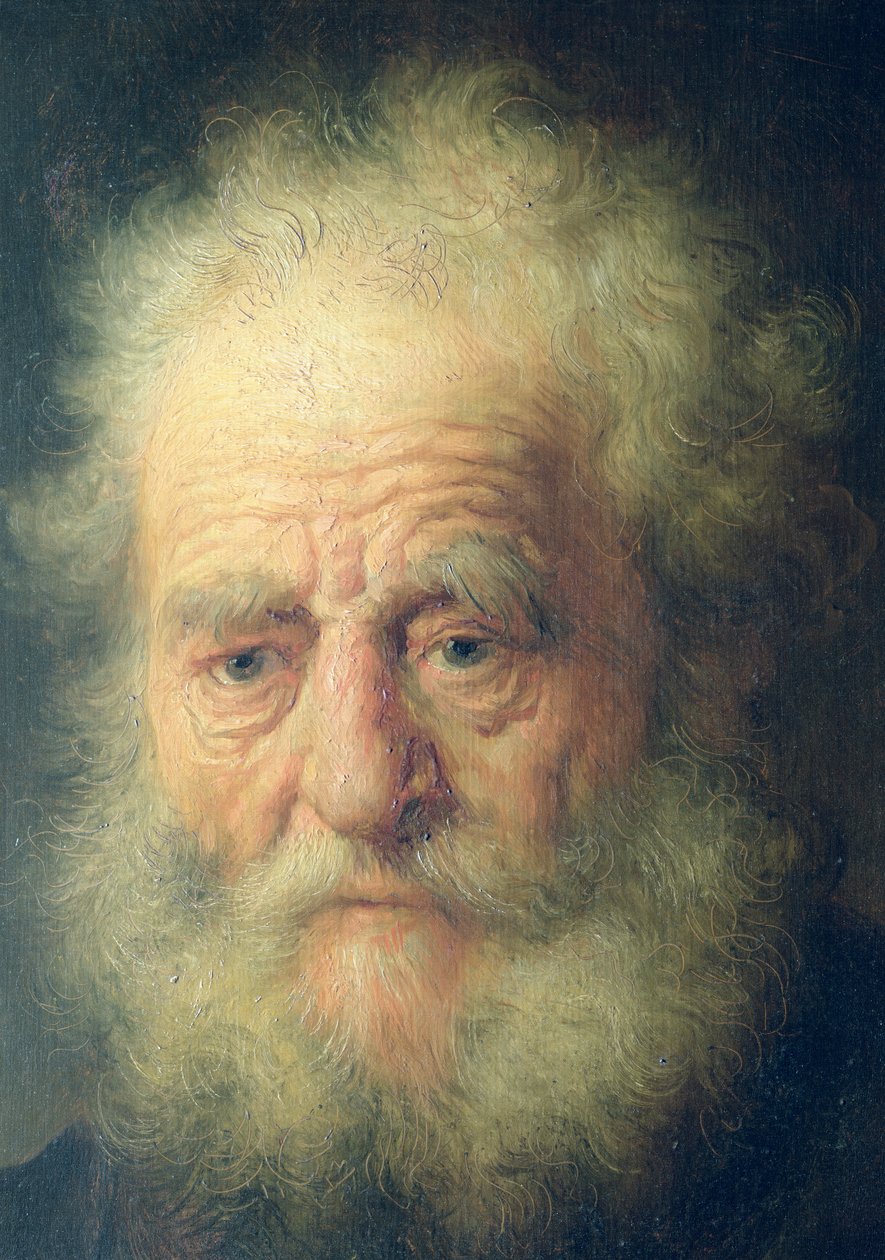 Bust of an Old Man with a Gold Chain (detail) by Rembrandt van Rijn
