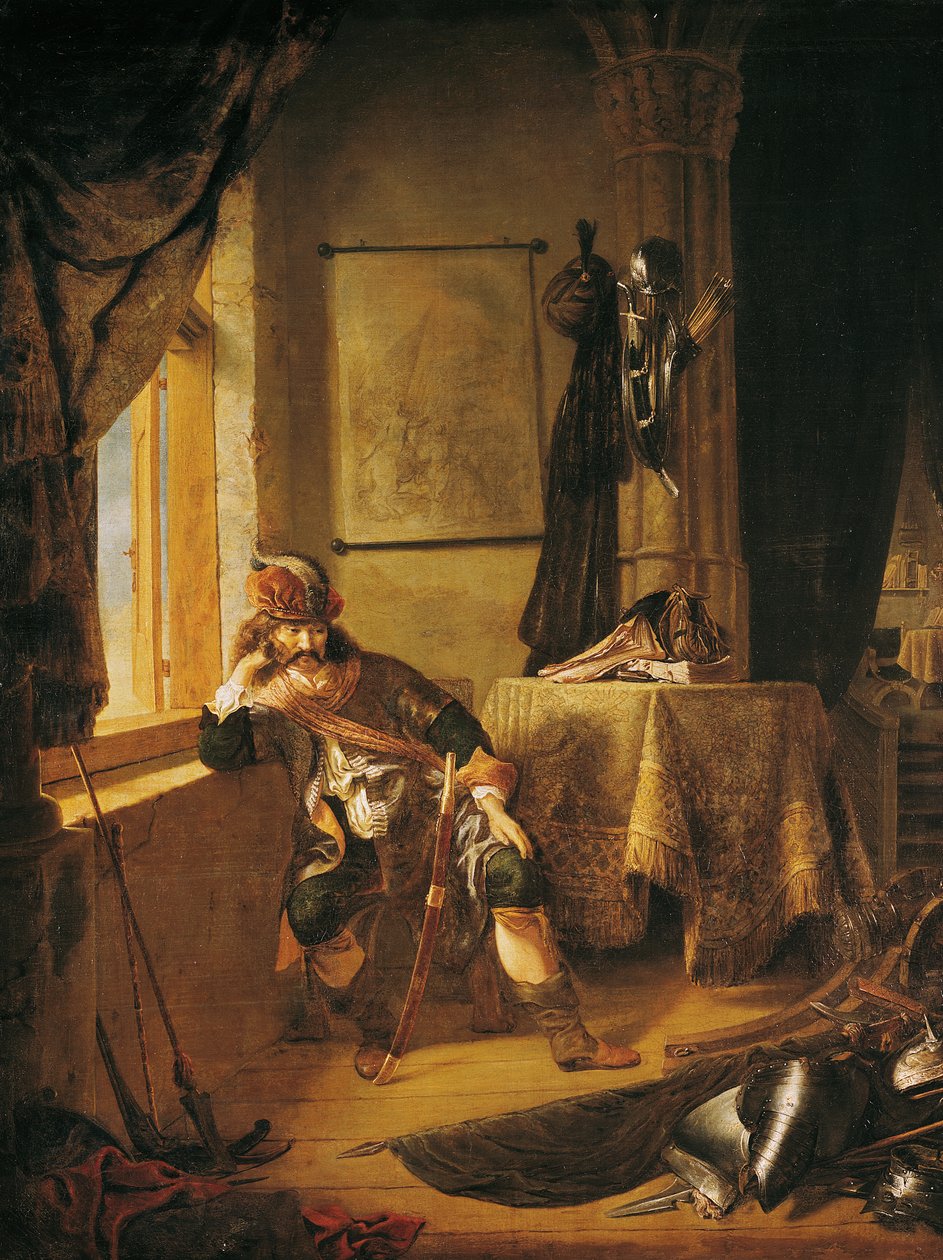 A Warrior in Thought by Rembrandt van Rijn