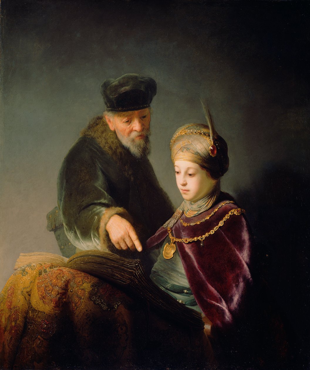 A Young Scholar and His Tutor by Rembrandt van Rijn