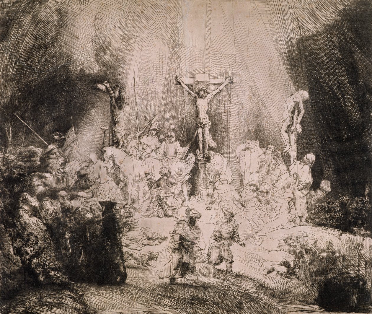The Three Crosses, c.1660 by Rembrandt van Rijn