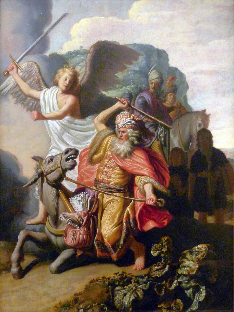 Balaam and his Ass by Rembrandt van Rijn