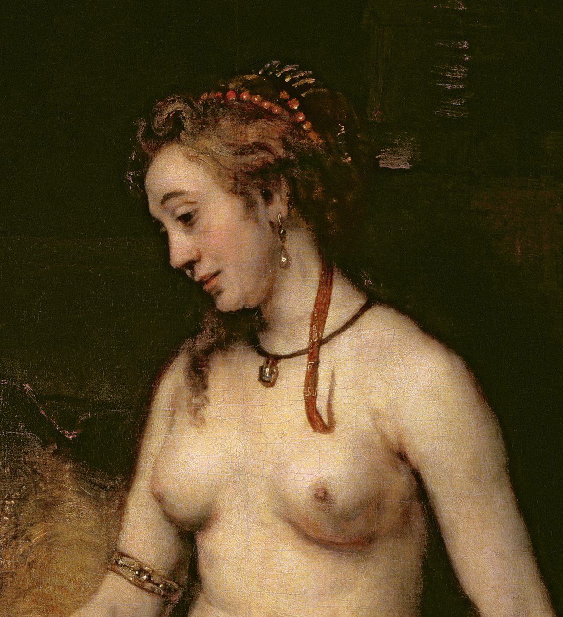 Bathsheba Bathing (detail) by Rembrandt van Rijn