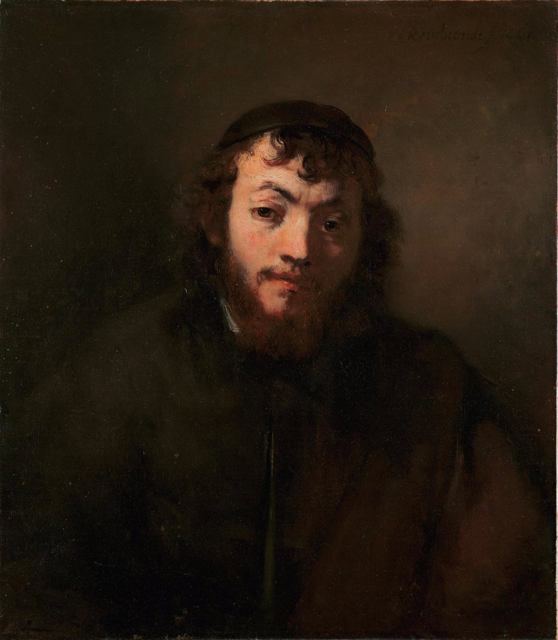 Bust of a Young Jew by Rembrandt van Rijn