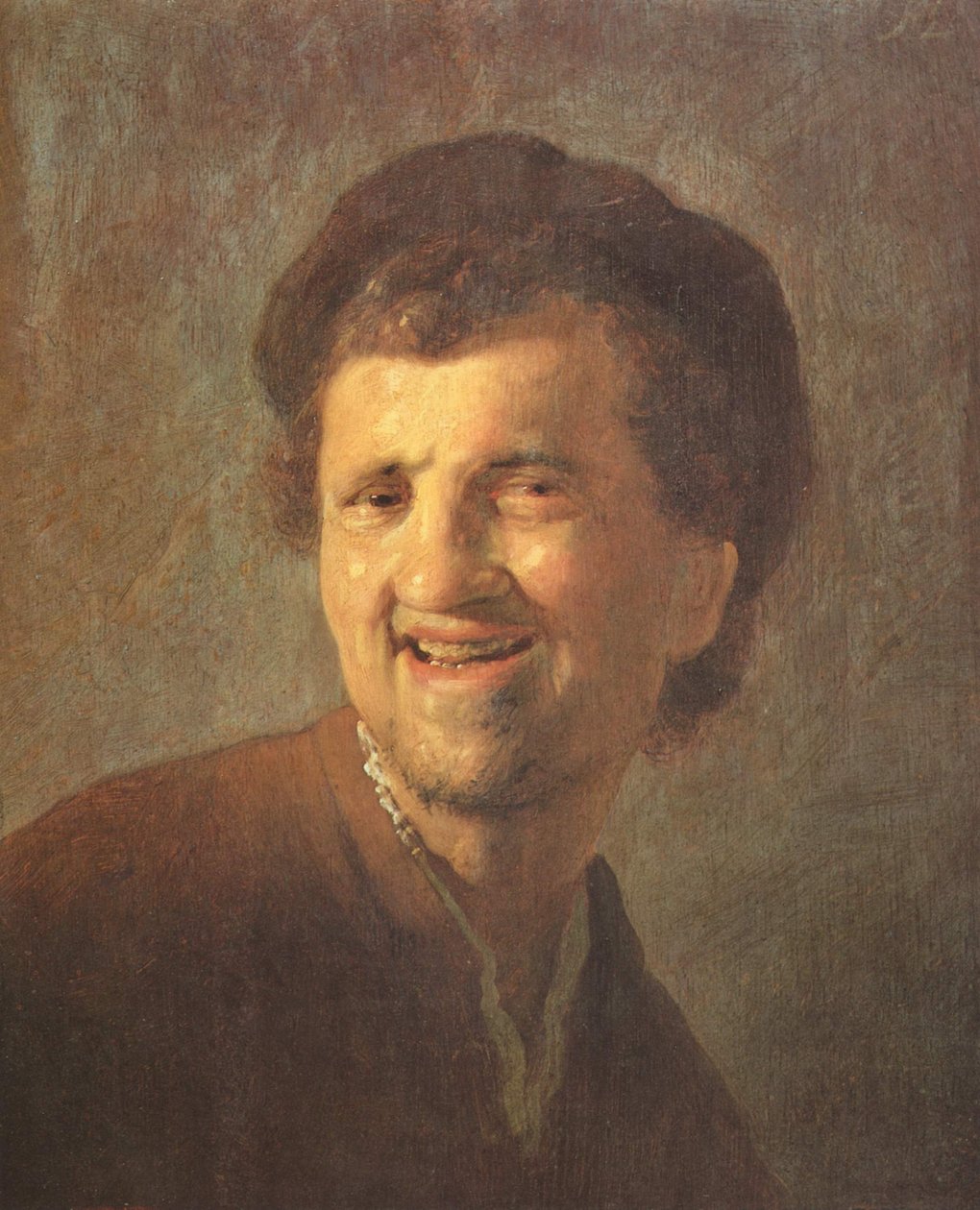 Bust of a Laughing Young Man by Rembrandt van Rijn