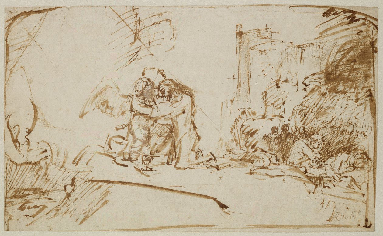 Christ on the Mount of Olives by Rembrandt van Rijn