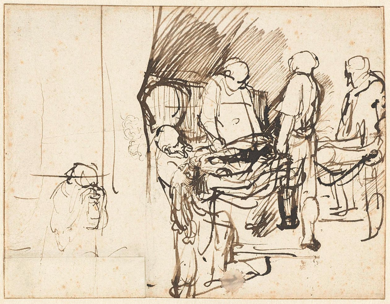 The Entombment after a Sketch of an Executioner by Rembrandt van Rijn