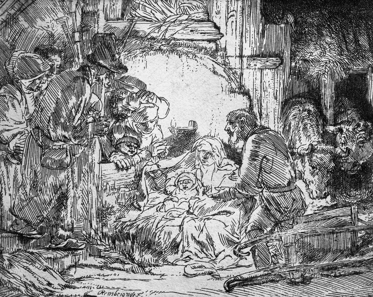 Nativity by Rembrandt van Rijn
