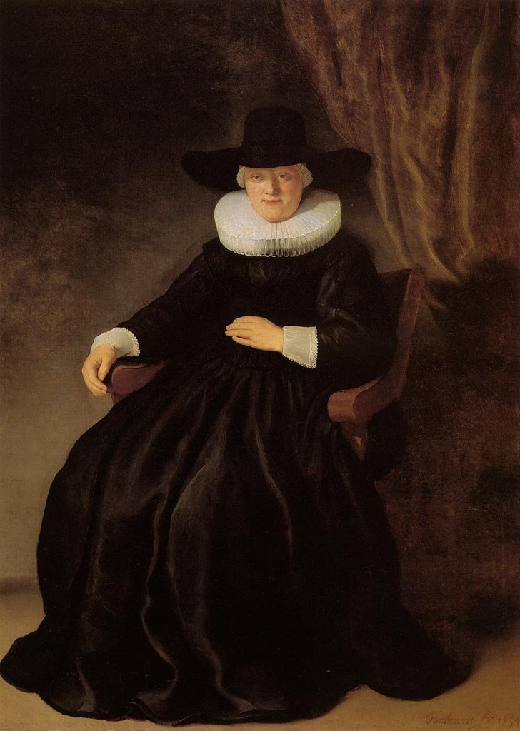 Portrait of Maria Bockenolle by Rembrandt van Rijn