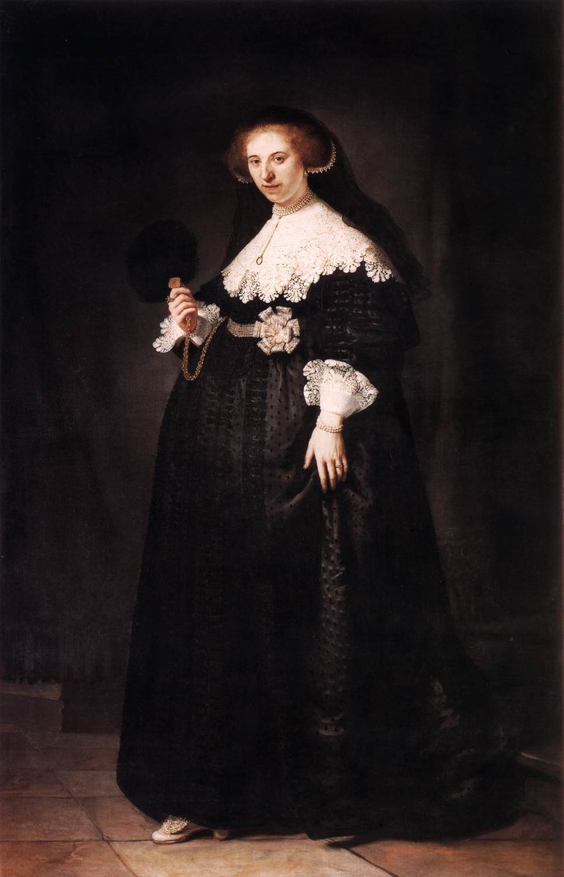 Portrait of Oopjen Coppit by Rembrandt van Rijn