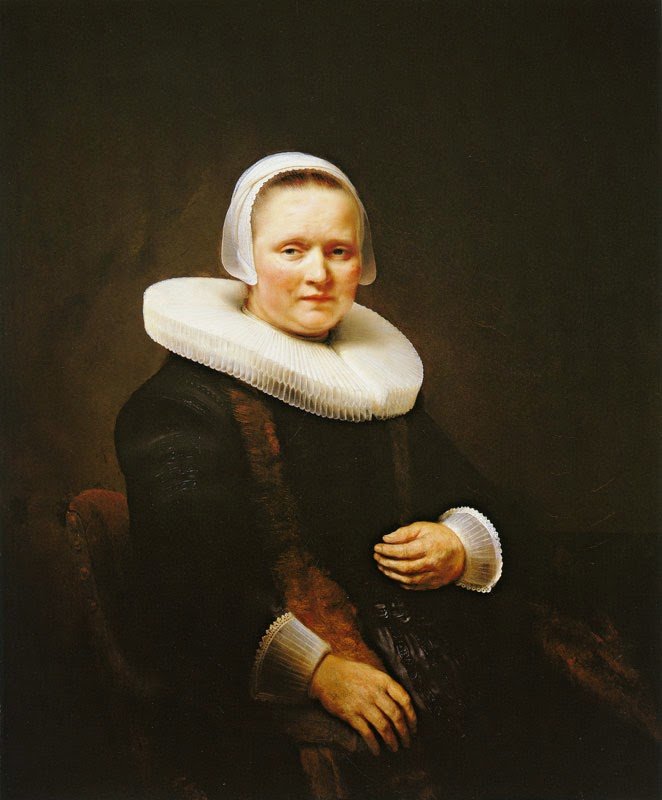Portrait of a Woman, Possibly Anna Wijmer by Rembrandt van Rijn