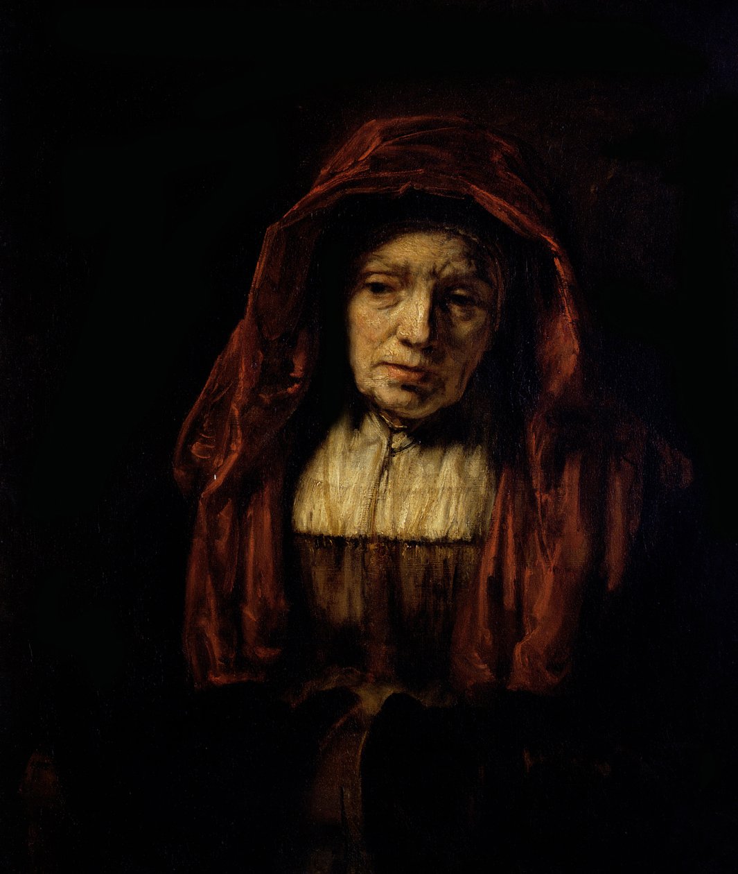 Portrait of an Old Woman by Rembrandt van Rijn