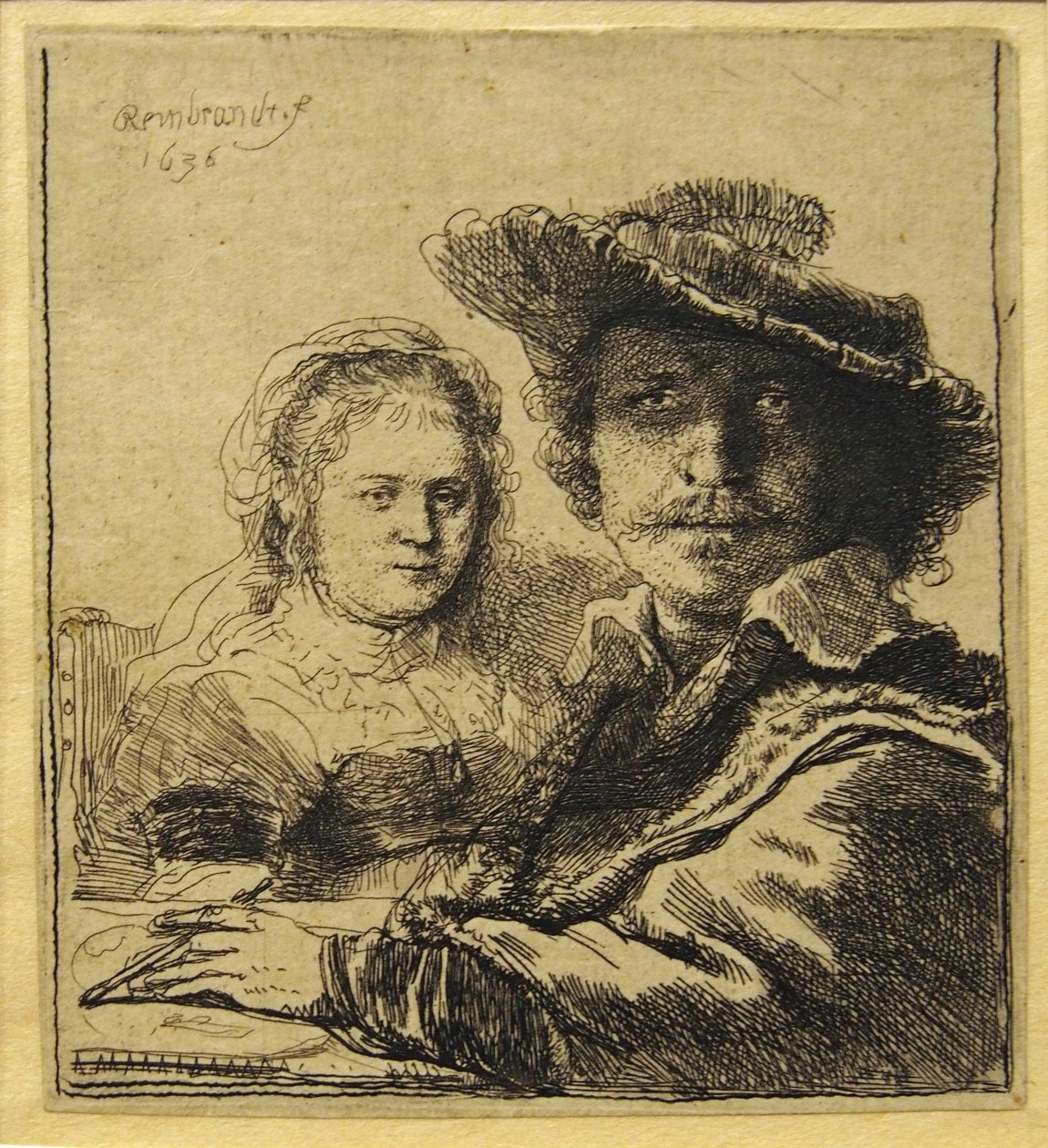 Self-portrait with Saskia by Rembrandt van Rijn