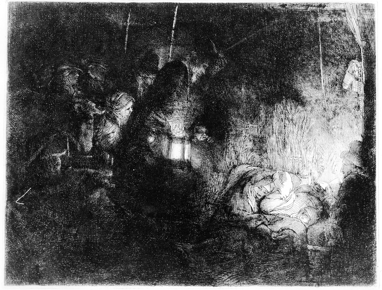 The Adoration of the Shepherds by Rembrandt van Rijn