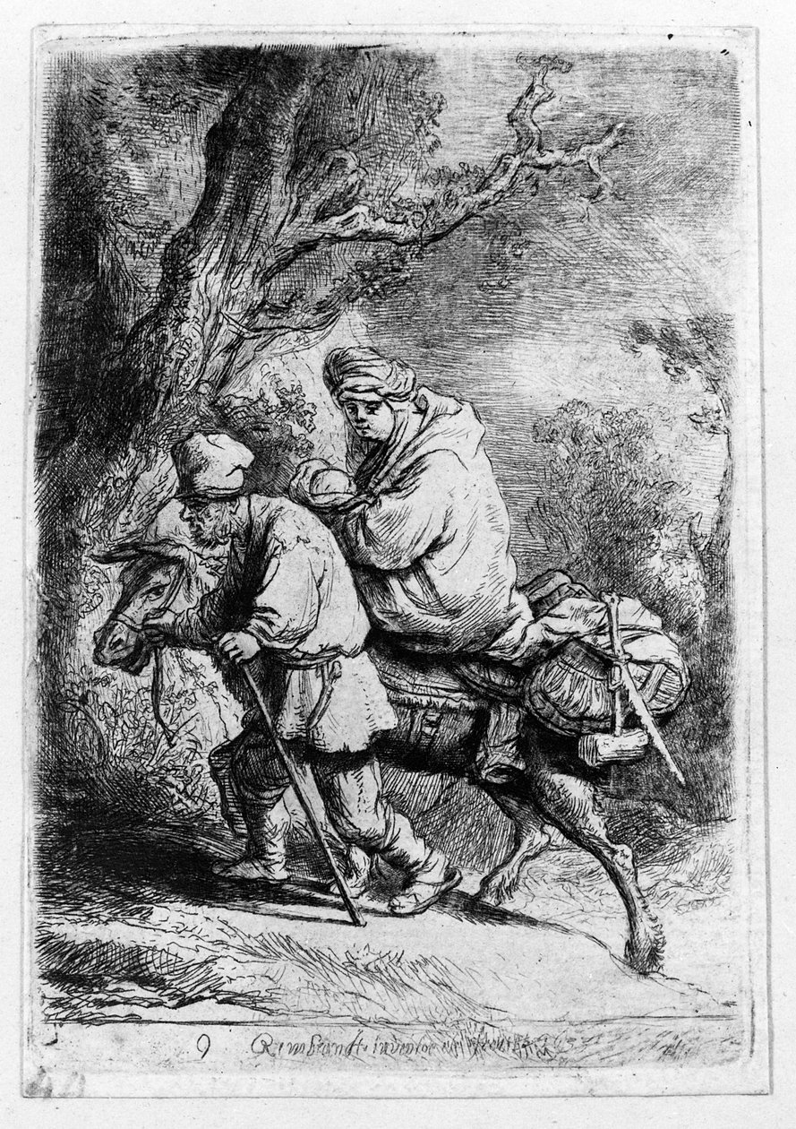 The Flight into Egypt by Rembrandt van Rijn