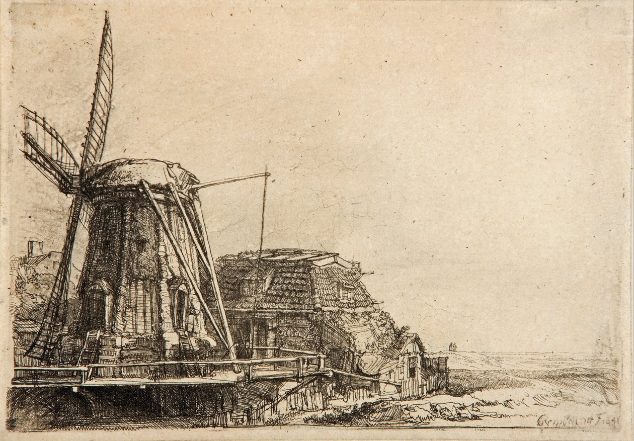 The Windmill by Rembrandt van Rijn