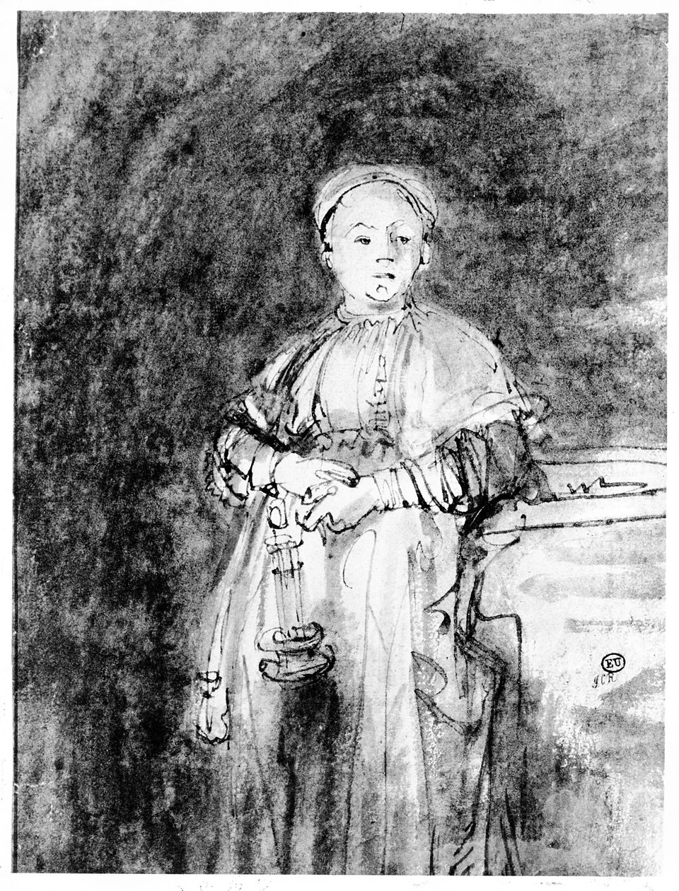 Woman with a Candle by Rembrandt van Rijn