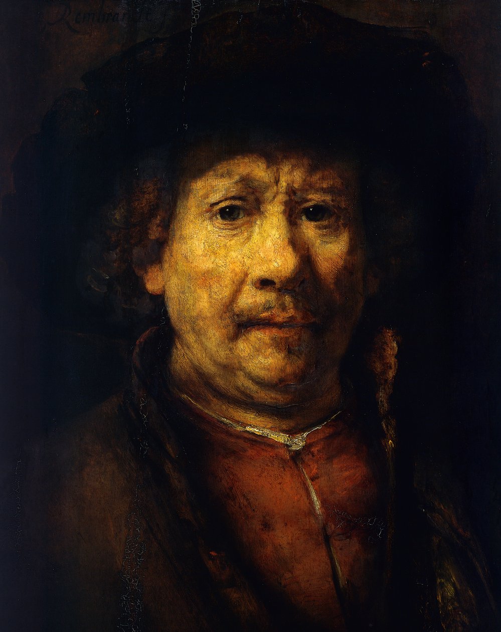 Self Portrait by Rembrandt Harmensz. van Rijn