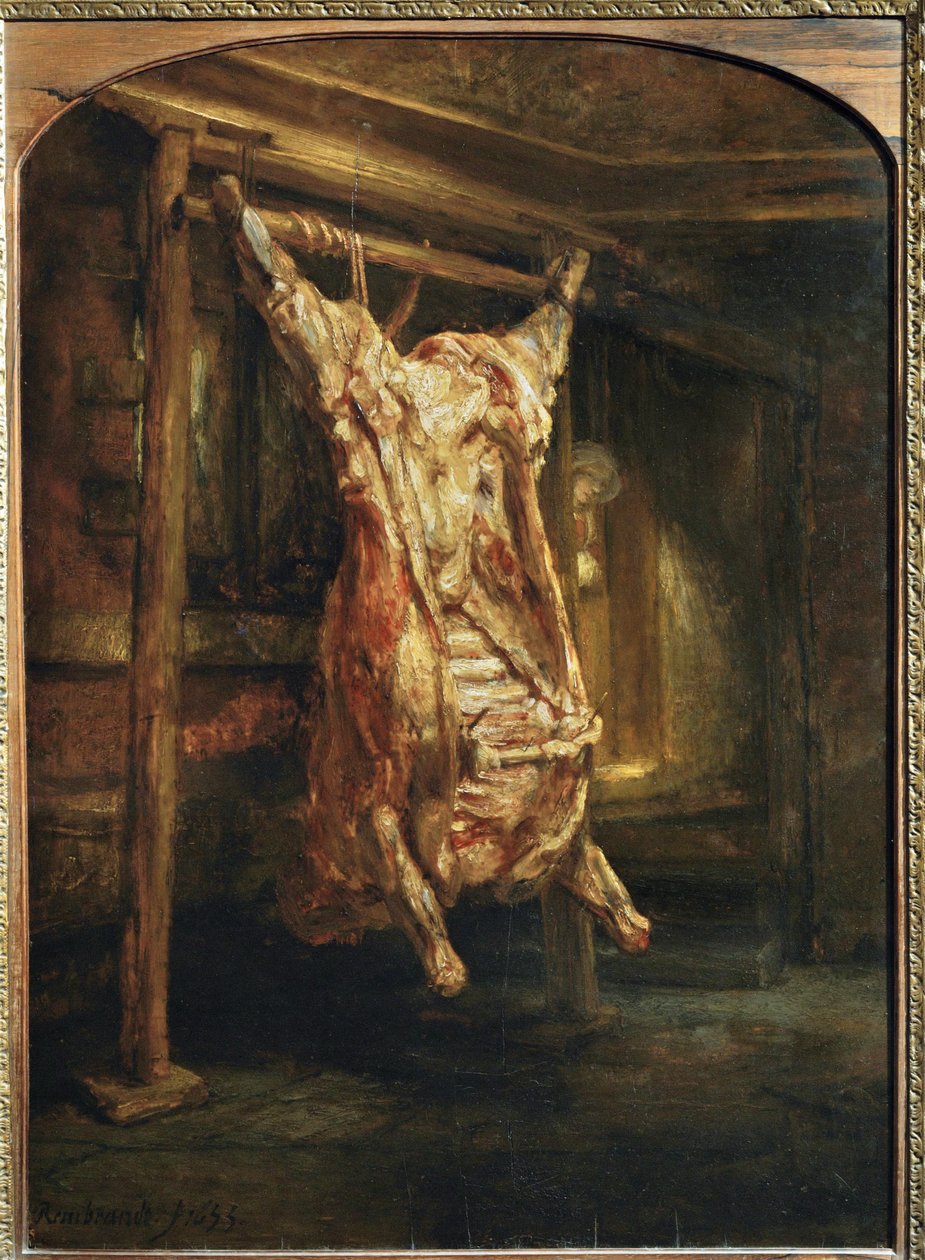 The Slaughtered Ox by Rembrandt Harmensz. van Rijn