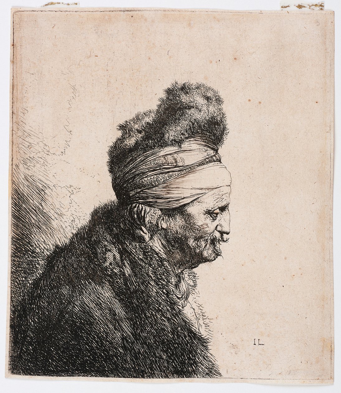 Third Eastern Head by Rembrandt Harmensz. van Rijn