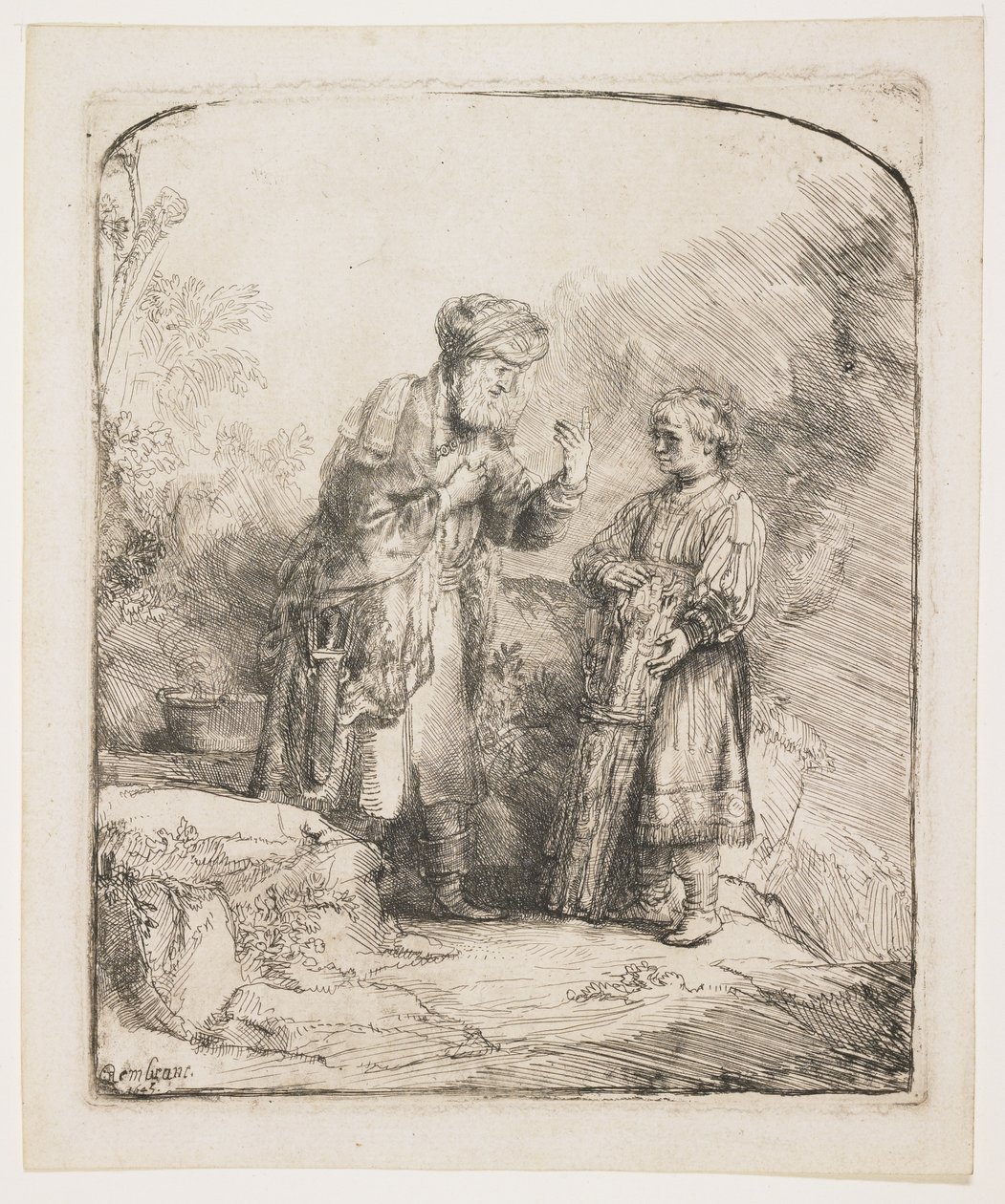 Abraham and Isaac by Rembrandt van Rijn