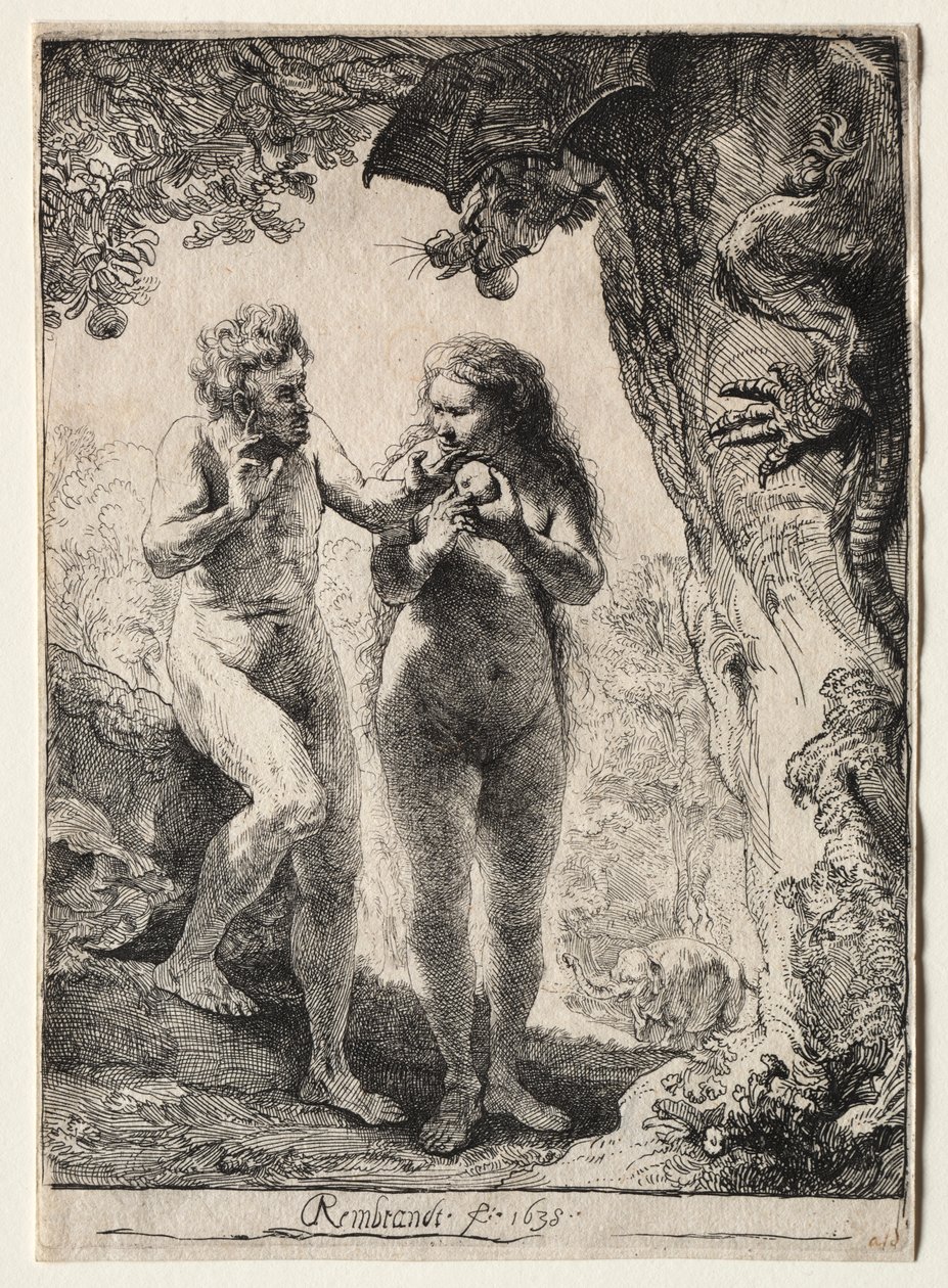Adam and Eve by Rembrandt van Rijn