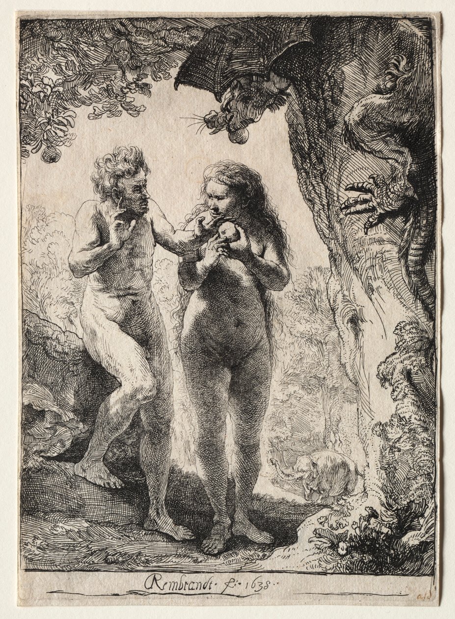 Adam and Eve by Rembrandt van Rijn