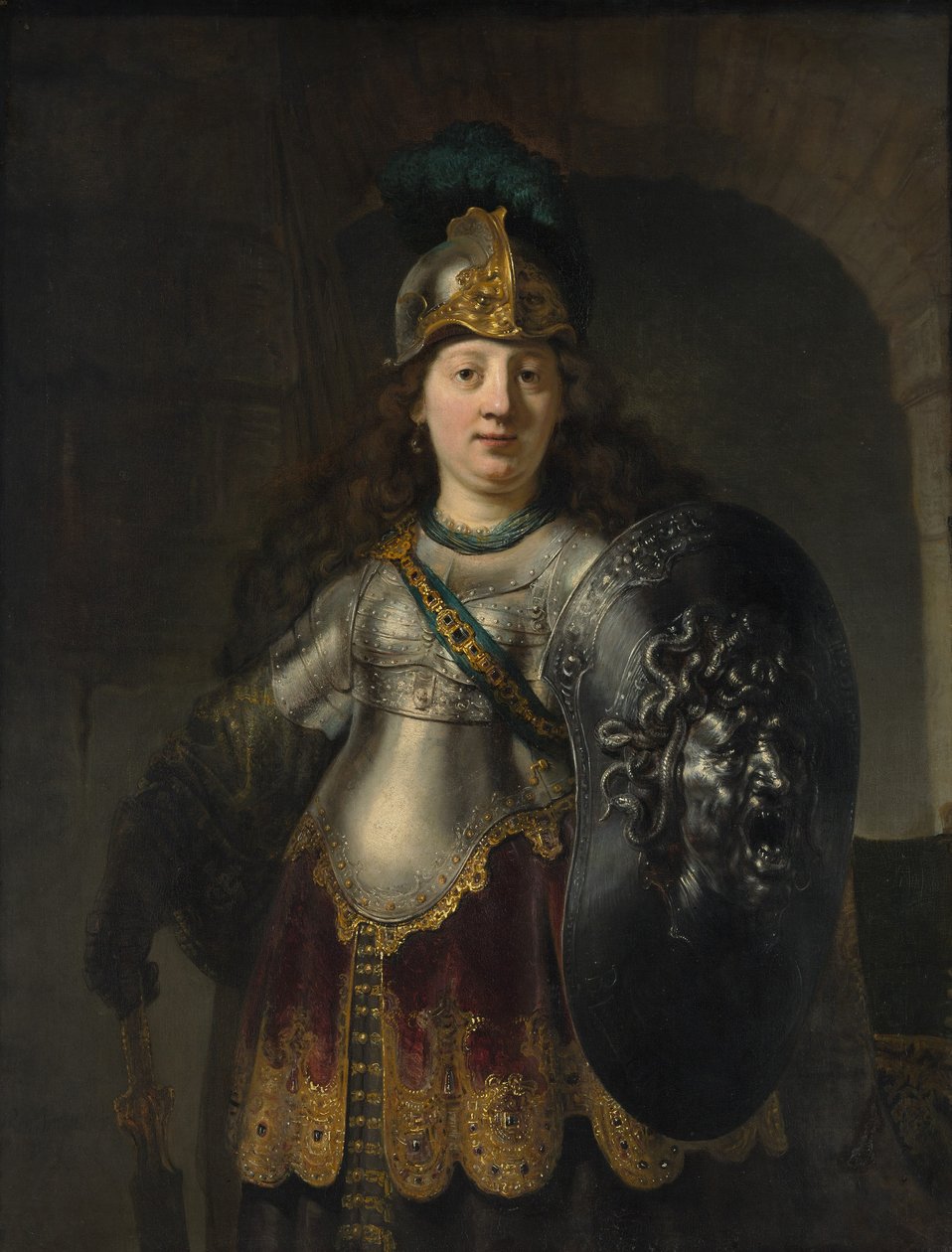Bellona by Rembrandt van Rijn