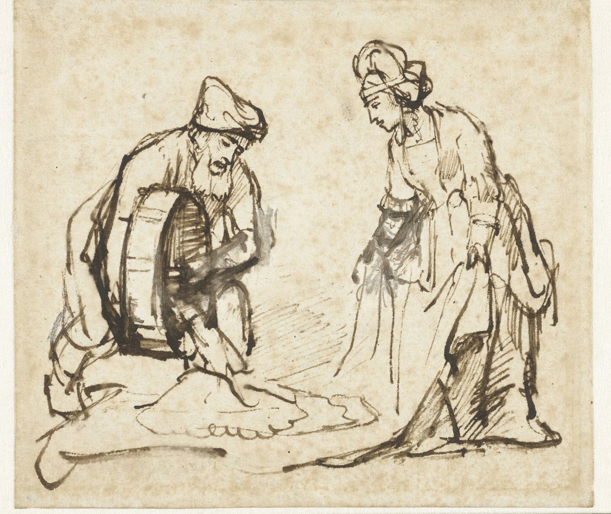 Boaz and Ruth by Rembrandt van Rijn