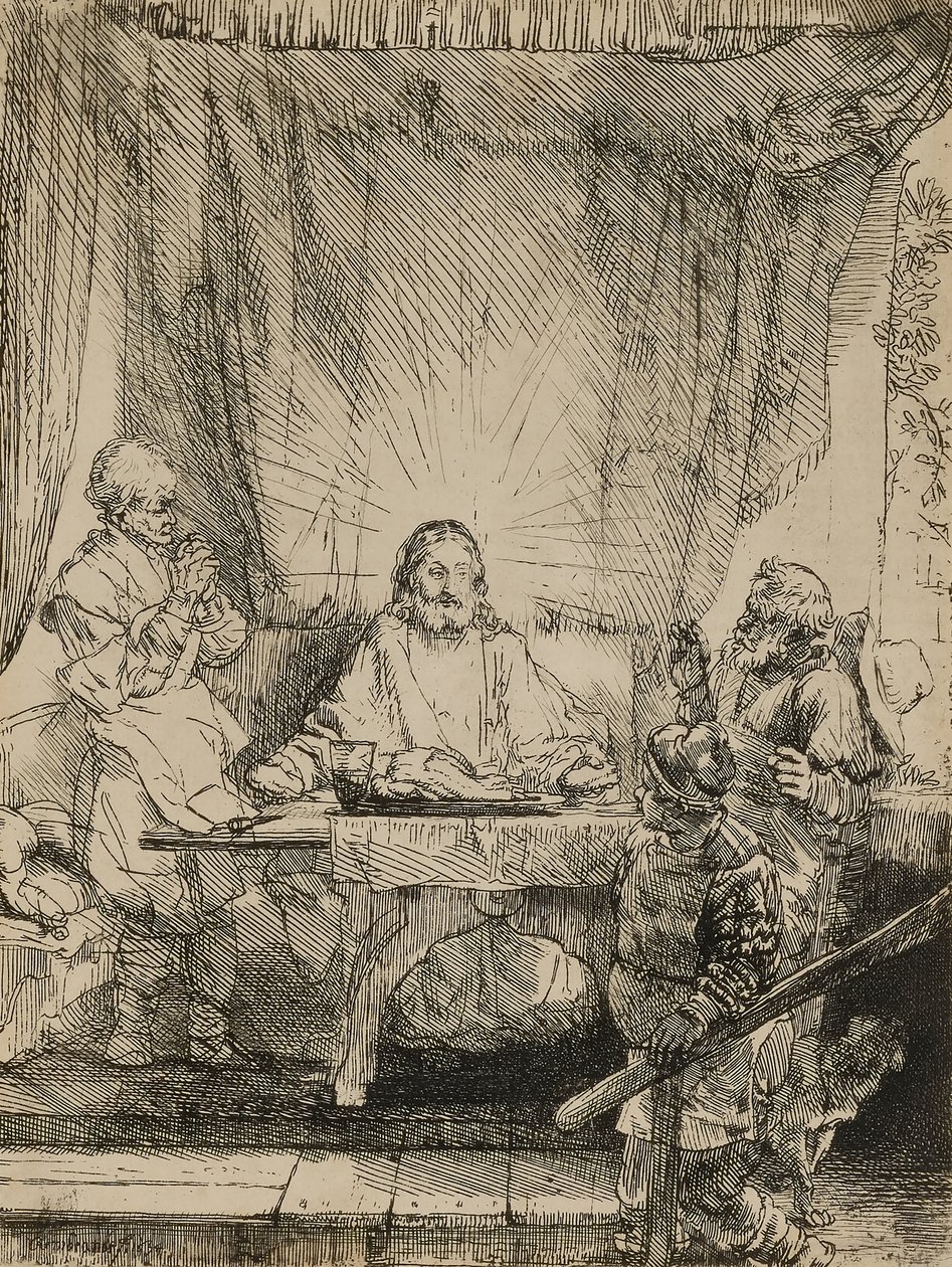 Christ at Emmaus by Rembrandt van Rijn