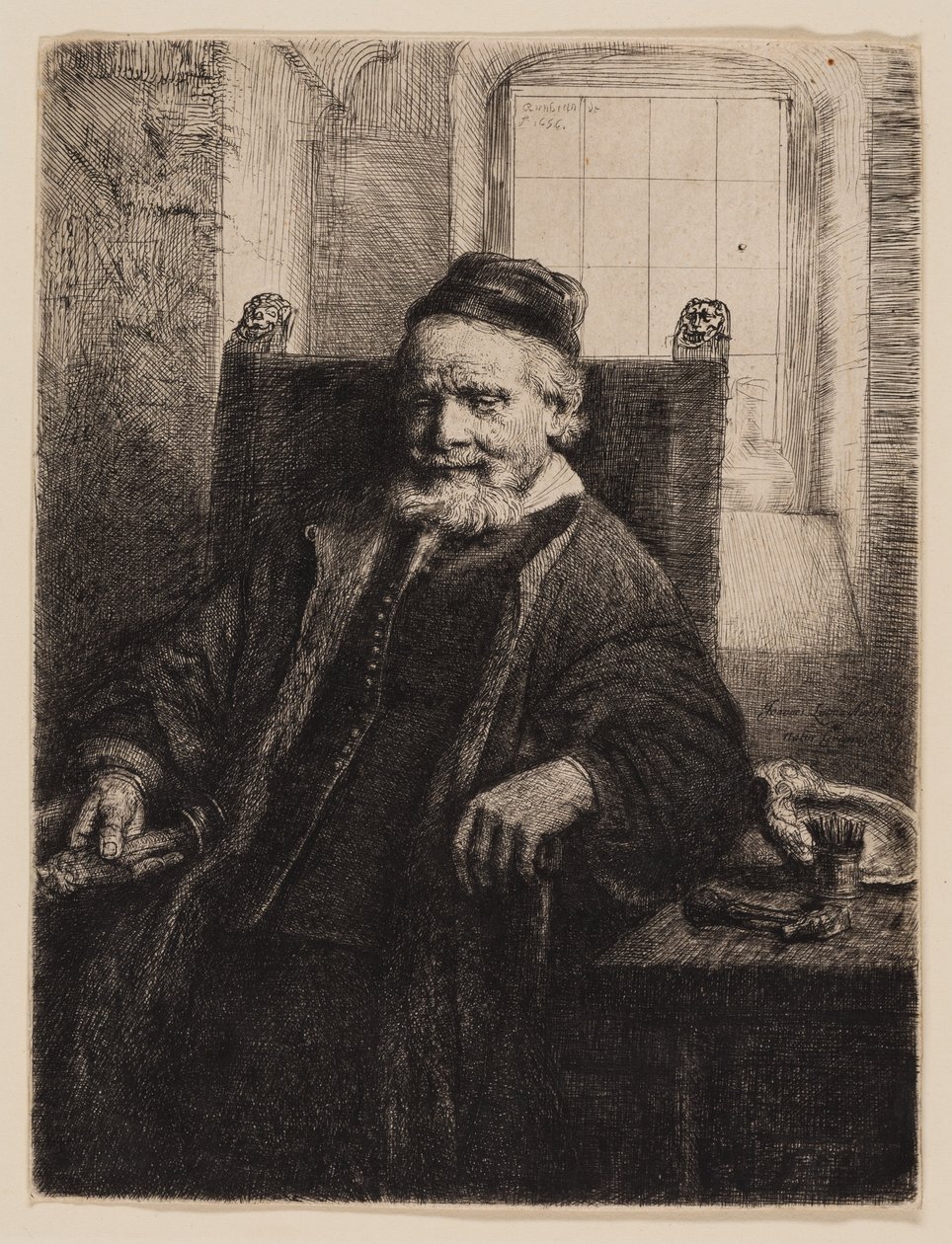 Jan Lutma, Goldsmith by Rembrandt van Rijn