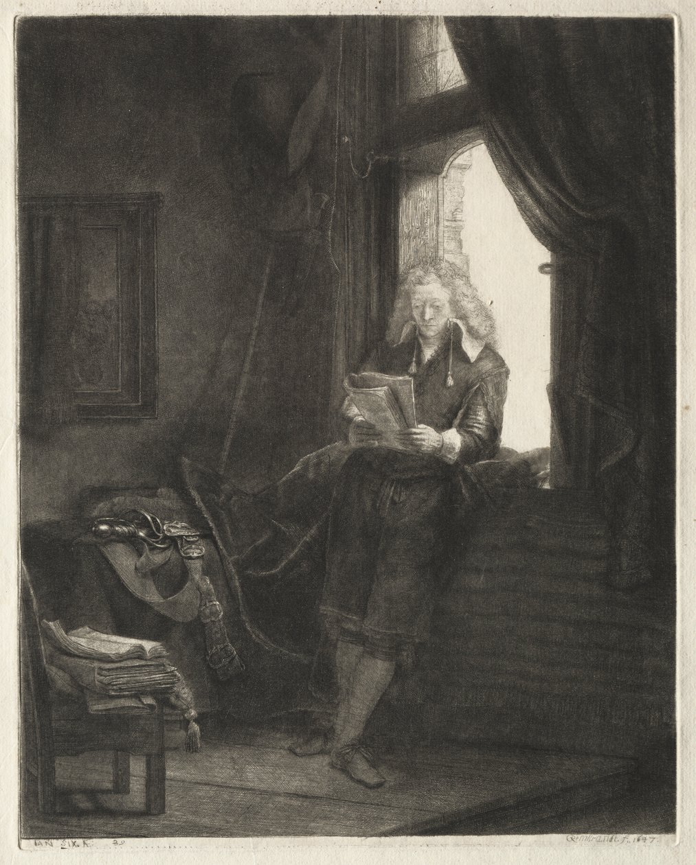 Jan Six by Rembrandt van Rijn