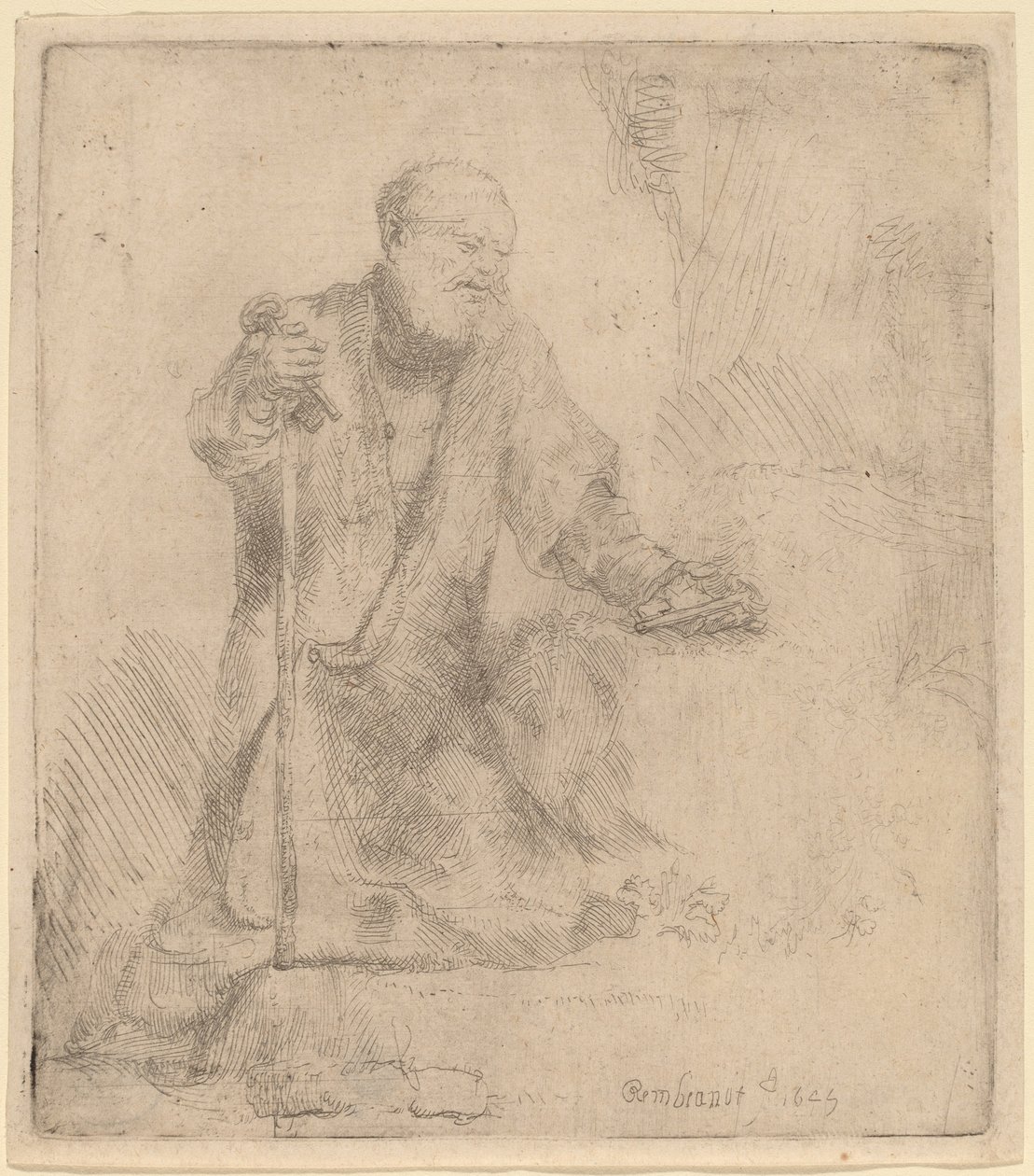 Saint Peter in Penitence by Rembrandt van Rijn