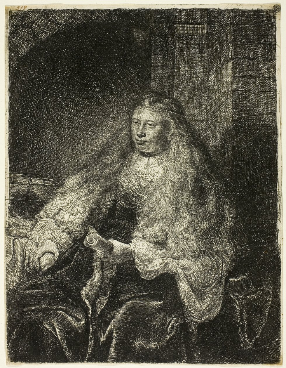 The Great Jewish Bride by Rembrandt van Rijn