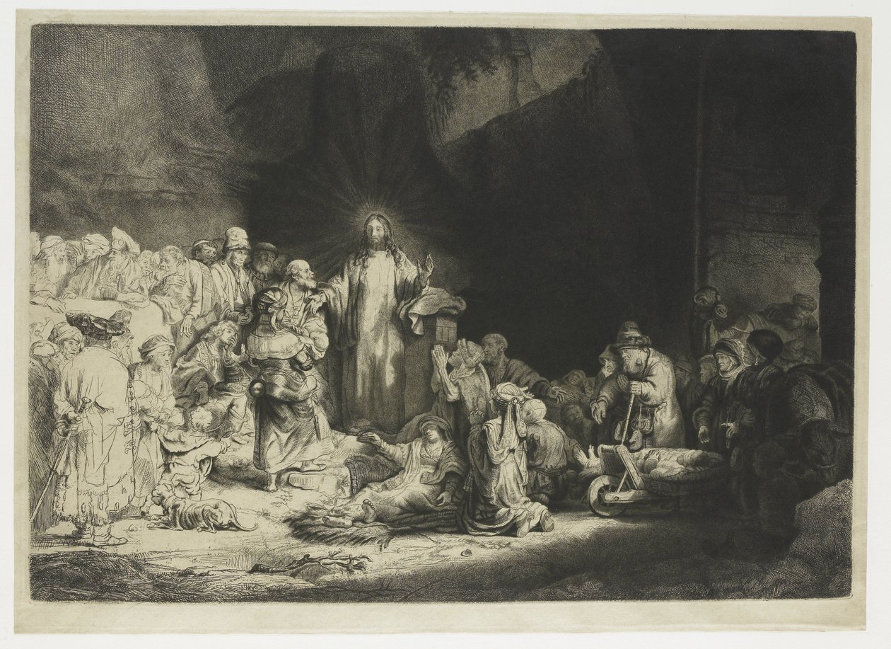 The Hundred Guilder Print by Rembrandt van Rijn