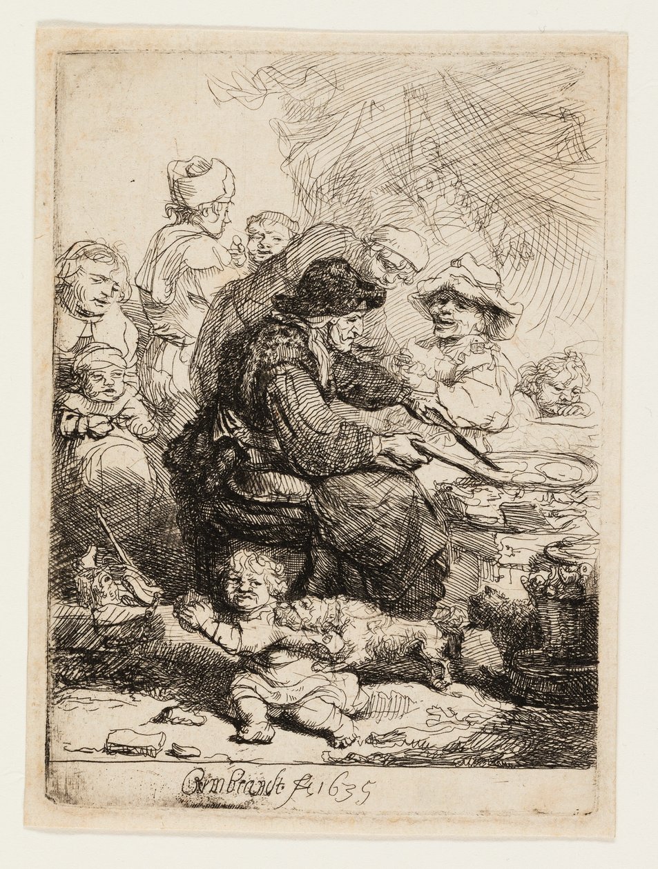 The Pancake Woman by Rembrandt van Rijn