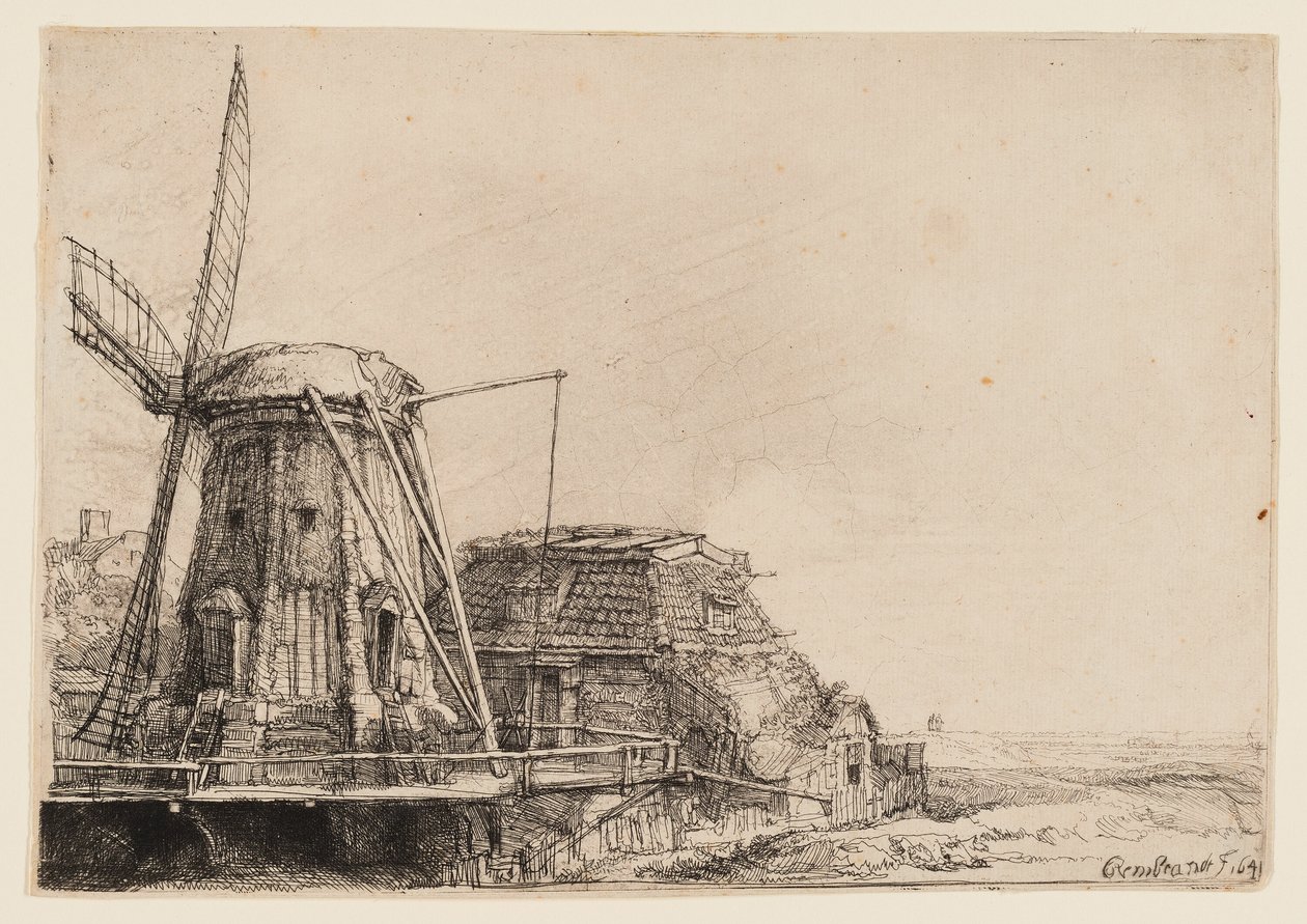The Windmill by Rembrandt van Rijn