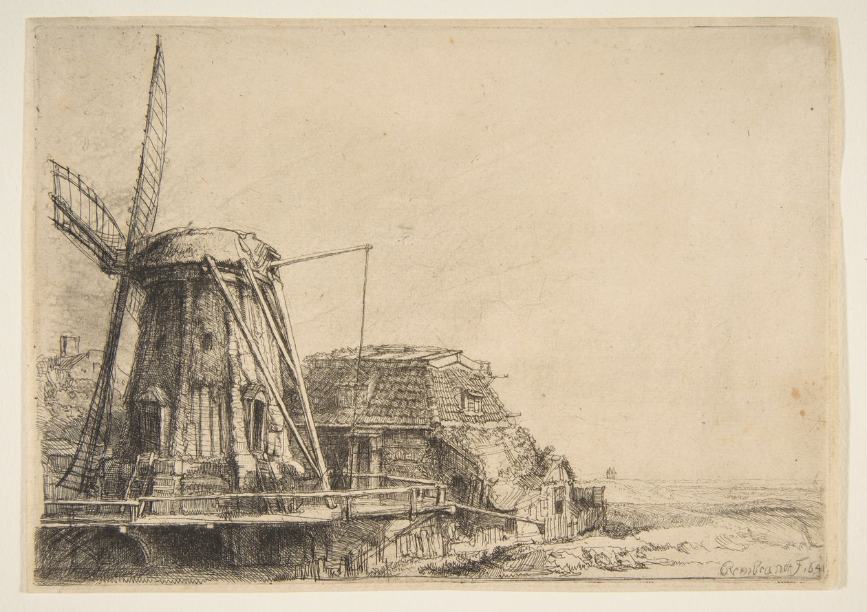 The Windmill by Rembrandt van Rijn