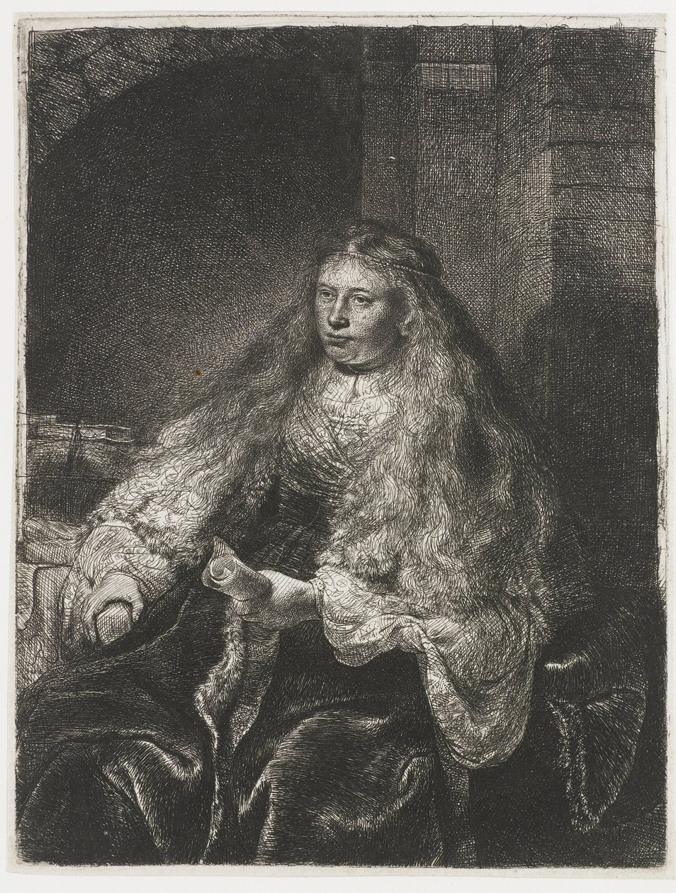 The Great Jewish Bride by Rembrandt van Rijn